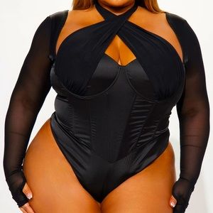 Halter Cut Out Bodysuit